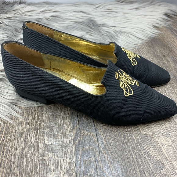 VTG Kenneth Cole Preppy Embroidered Loafers - Picture 2 of 8